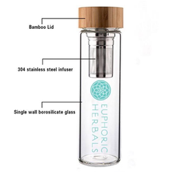 Double Wall Glass Tumbler with Tea Infuser